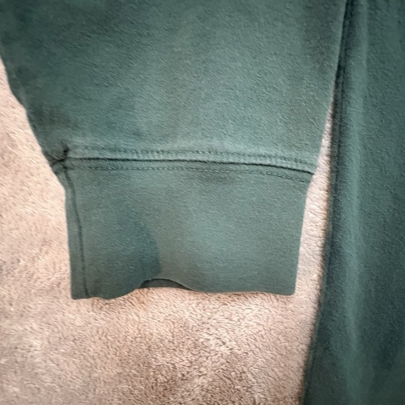 Lands' End Unisex 2XL Dark Green LS Cotton Crewneck Shirt SEE DESCRIPTION - Picture 9 of 15